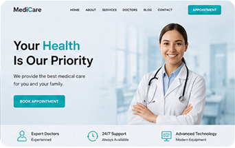 Restaurant website design portfolio sample by Zyiba, Patna
